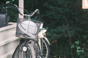 自転車とヘルメット